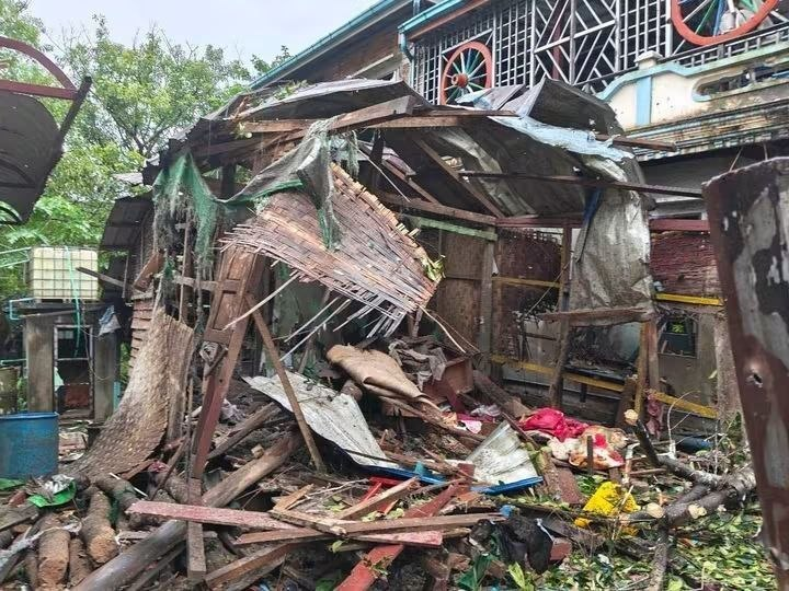 Terrorist Myanmar Military Strikes Thandwe Again with Aerial Bombardment, Injuring Four Local Residents