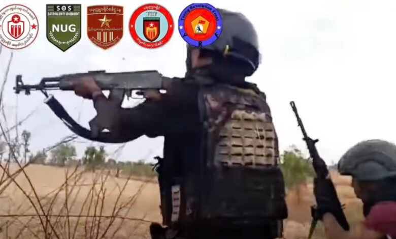 Rival resistance forces launch joint attacks to repel junta advance in southern Magway