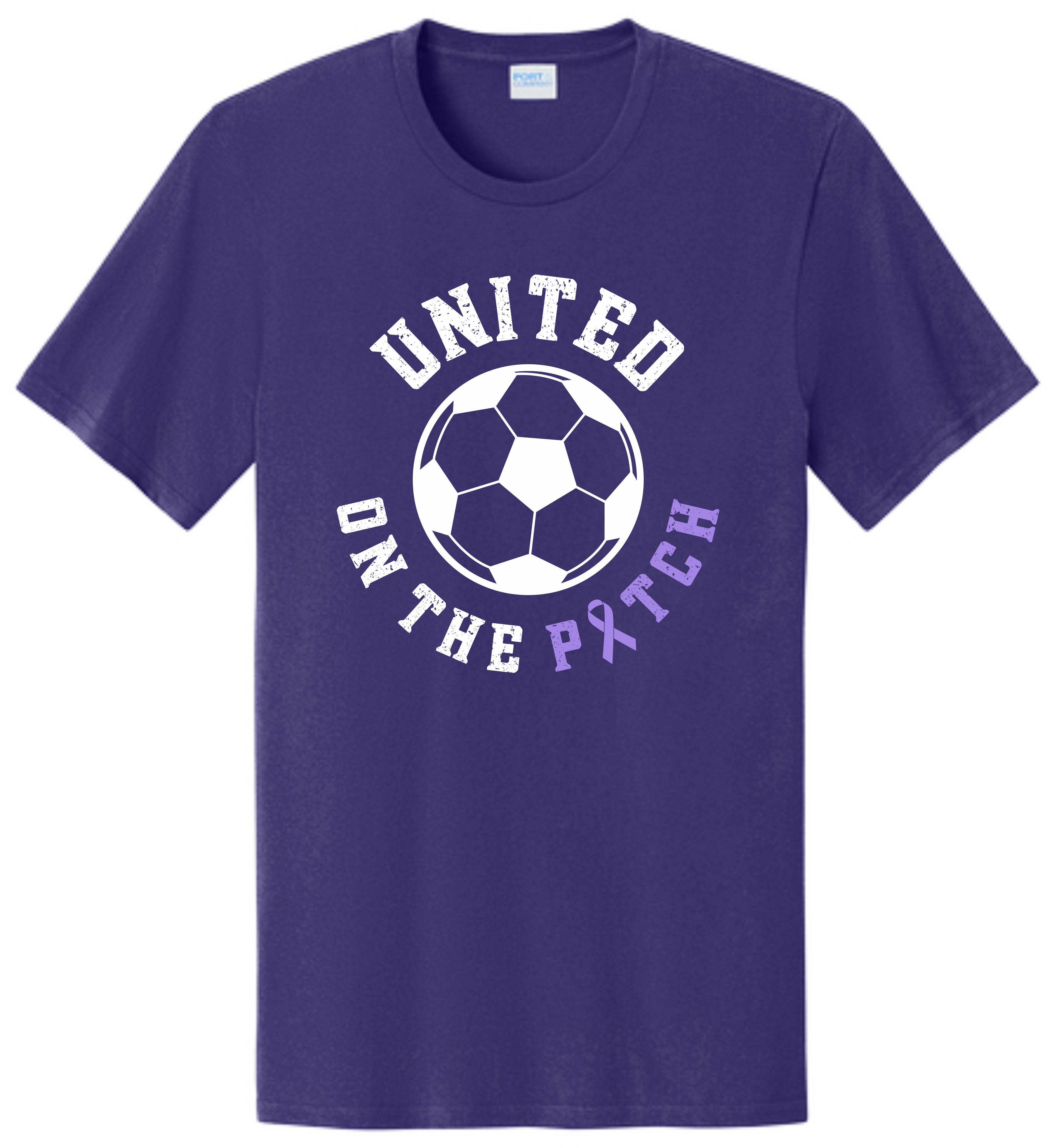 Soccer Fighting Epilepsy Solid T-Shirt