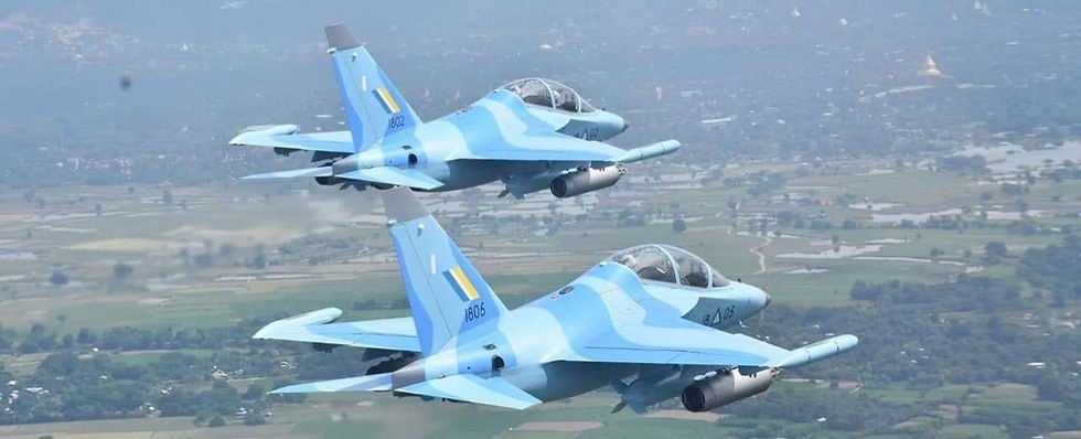 Myanmar junta powered parachutes kill nine civilians in unprovoked strike on Myinmu village