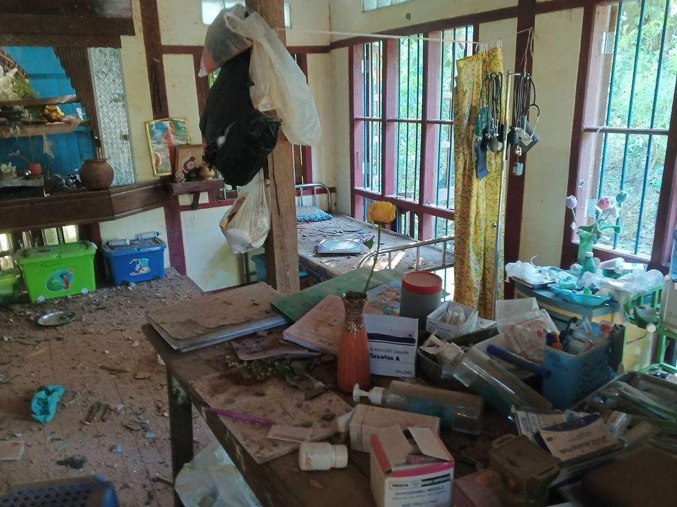 Five killed in junta gyrocopter and artillery assault on Bago clinic