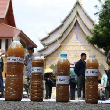 Activists march to Myanmar Consulate in Chiang Mai to demand halt to transboundary river pollution