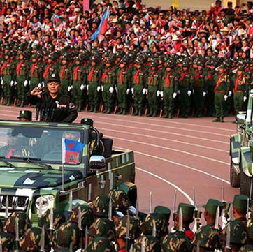 Wa Become First Ethnic Force to Congratulate Min Aung Hlaing on Presidency