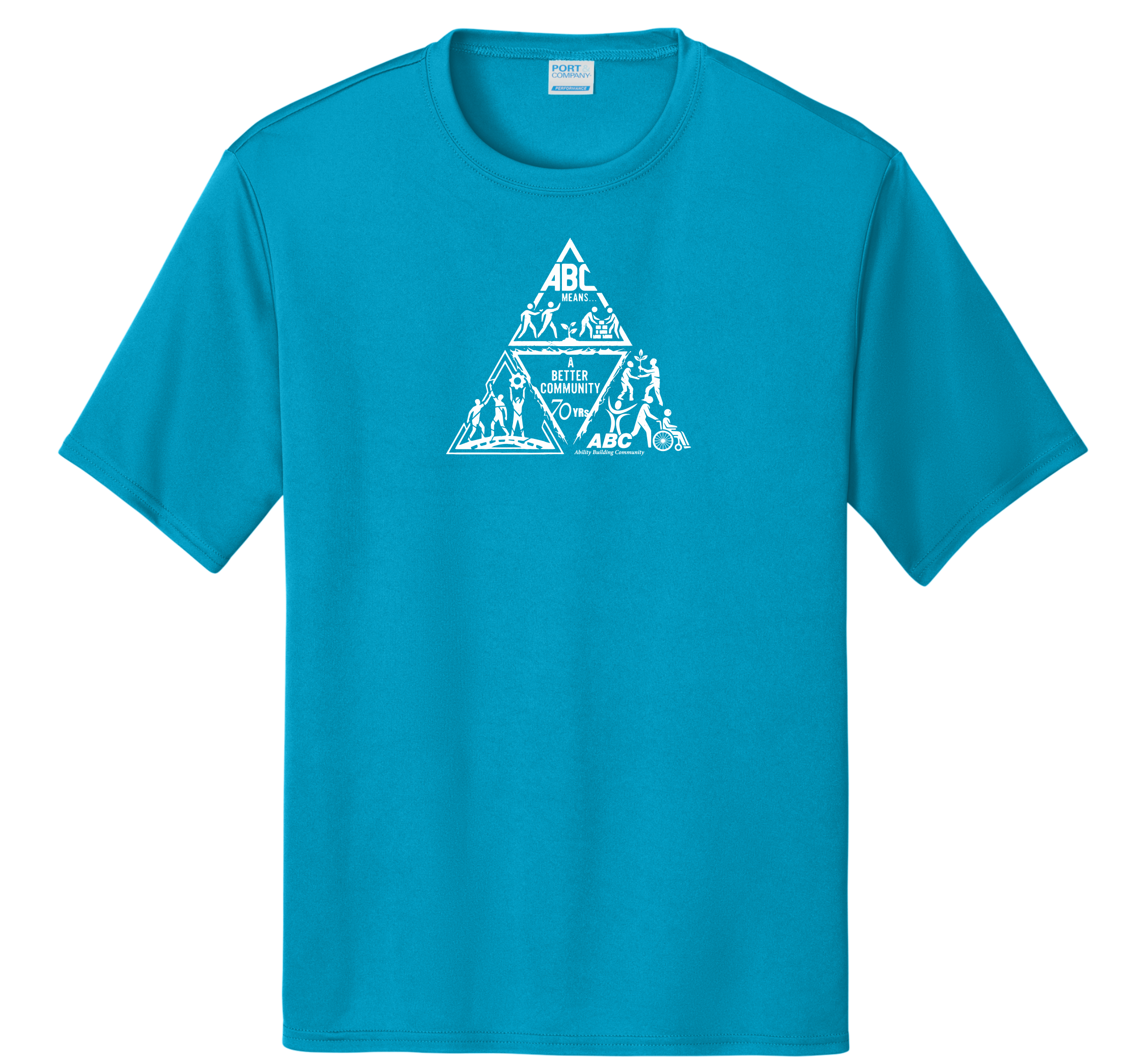 ABC 70th Anniversary Poly T-shirt