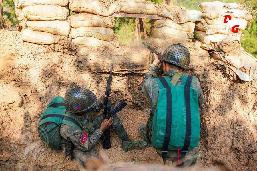 Clashes intensify between regime forces and AA-led resistance troops in Ngaphe Twsp
