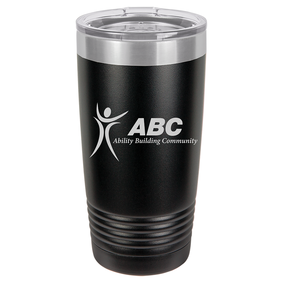 ABC 20 oz. Black Tumbler