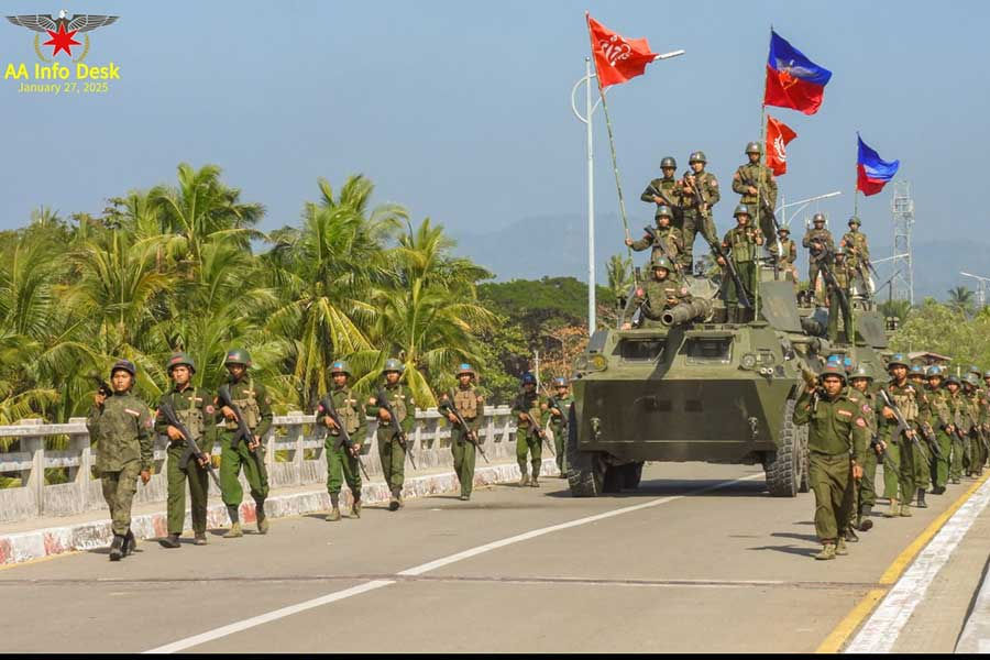 AA-led resistance forces seize two junta outposts in Yekyi