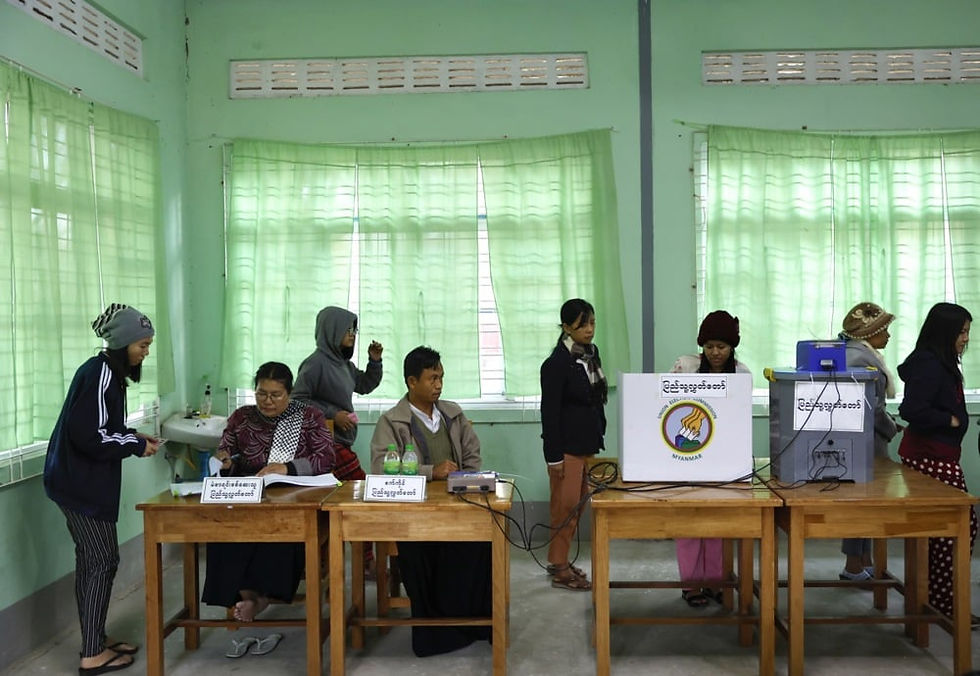 Coercion and intimidation cloud first day of Myanmar’s phased election