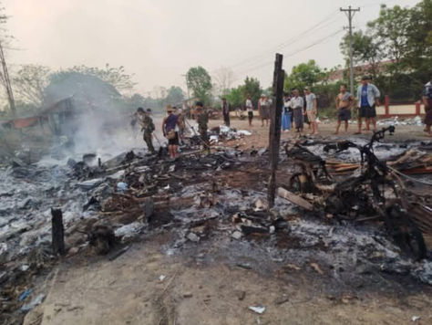 Myanmar Air Force bombs Wuntho in effort to secure Sagaing–Kachin corridor