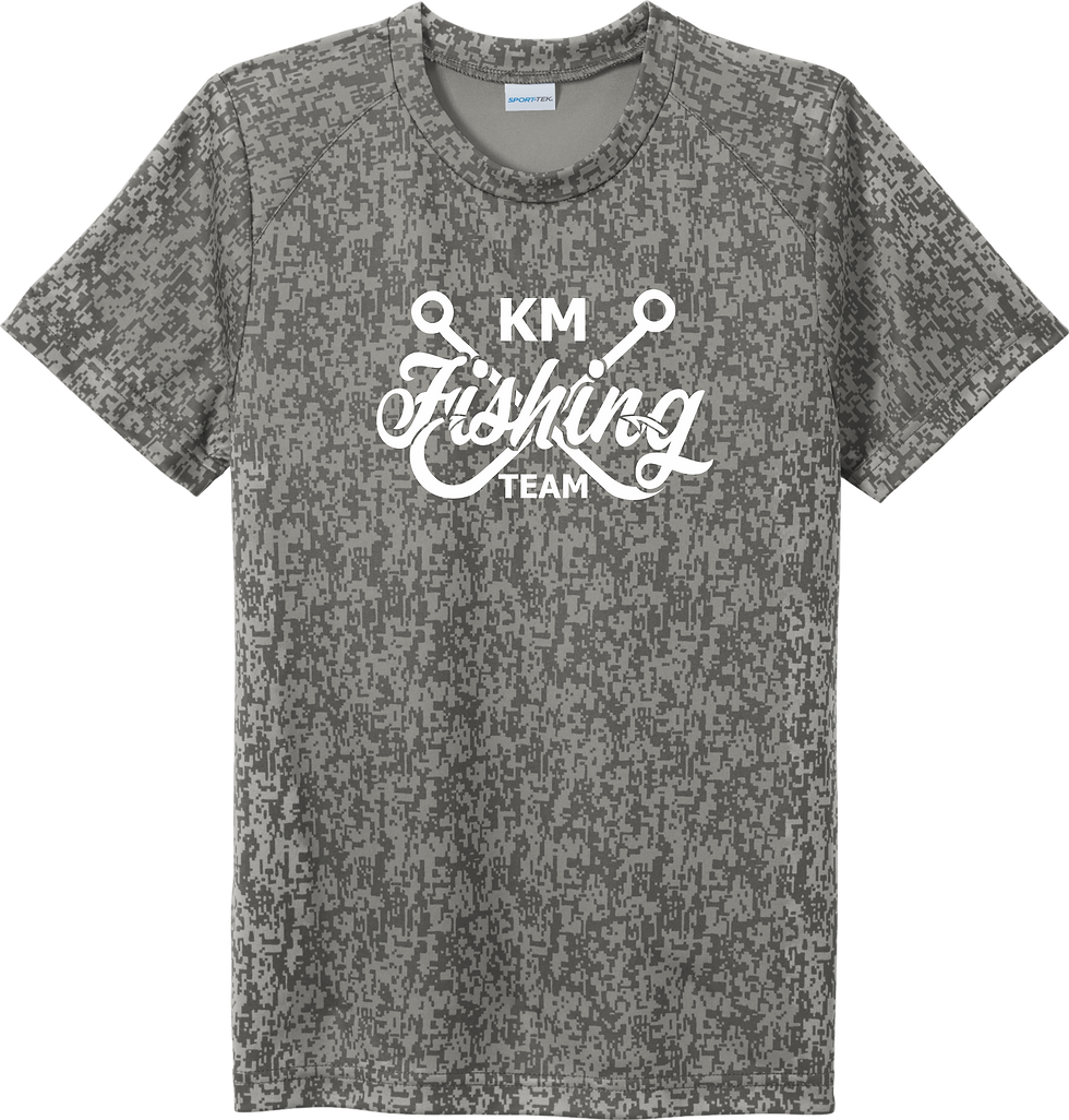 Thumbnail: KM Fishing Digi Camo Poly T-shirt