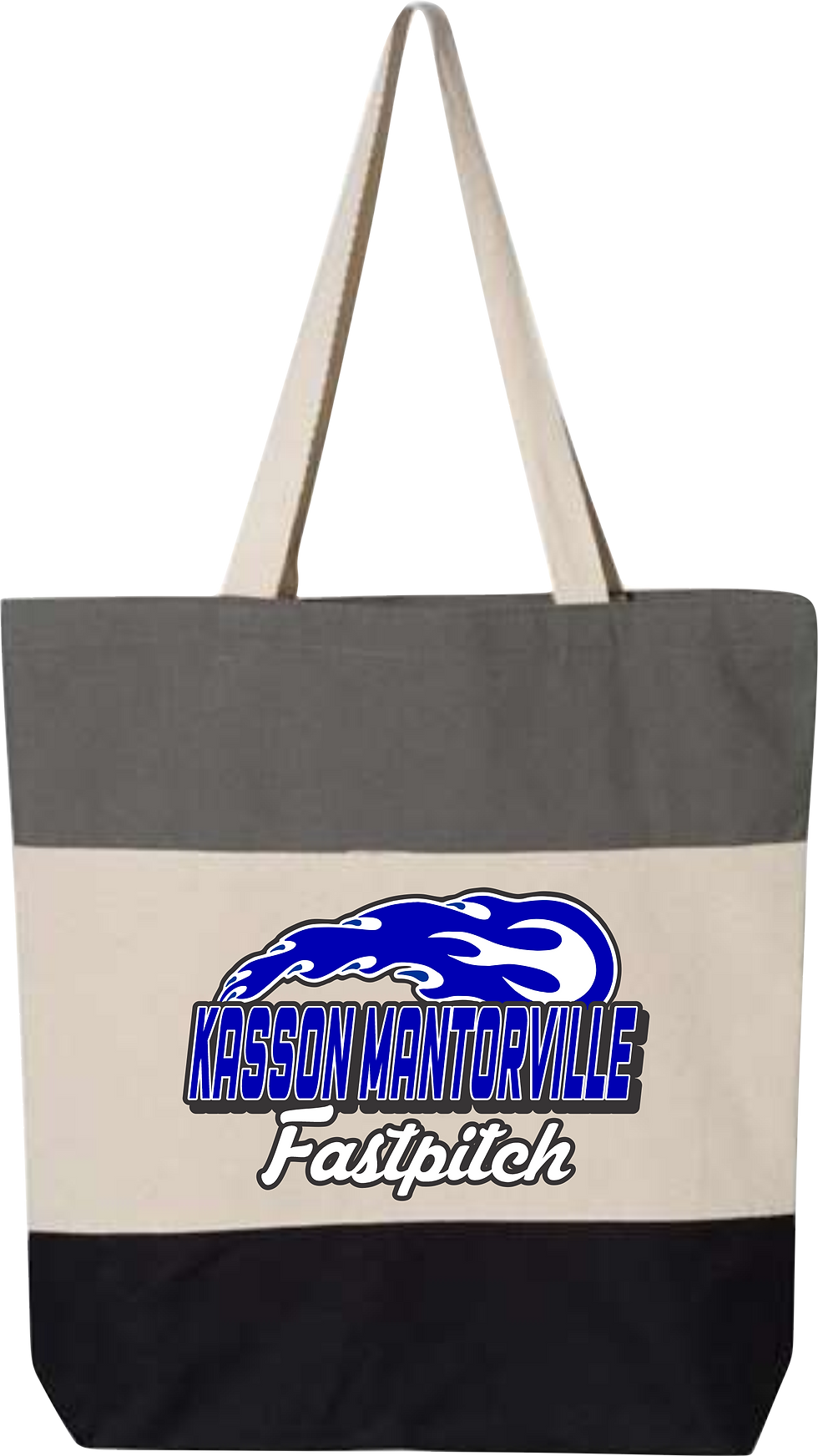 Thumbnail: K-M Fastpitch Tri-Color Tote Bag
