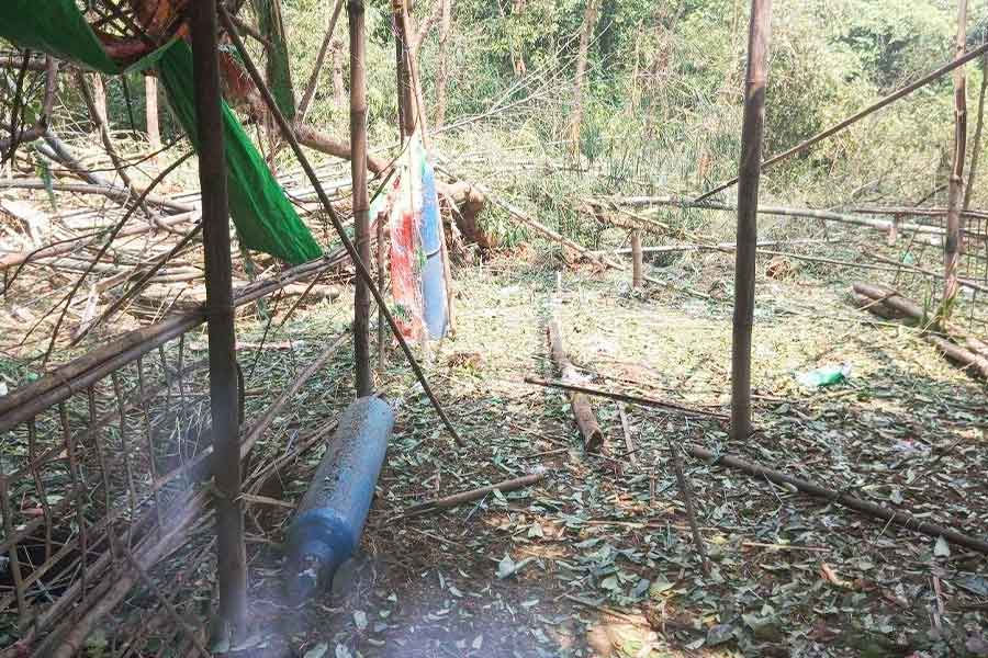 Displaced civilians struggle to access healthcare after junta airstrike destroys Ponnagyun clinic