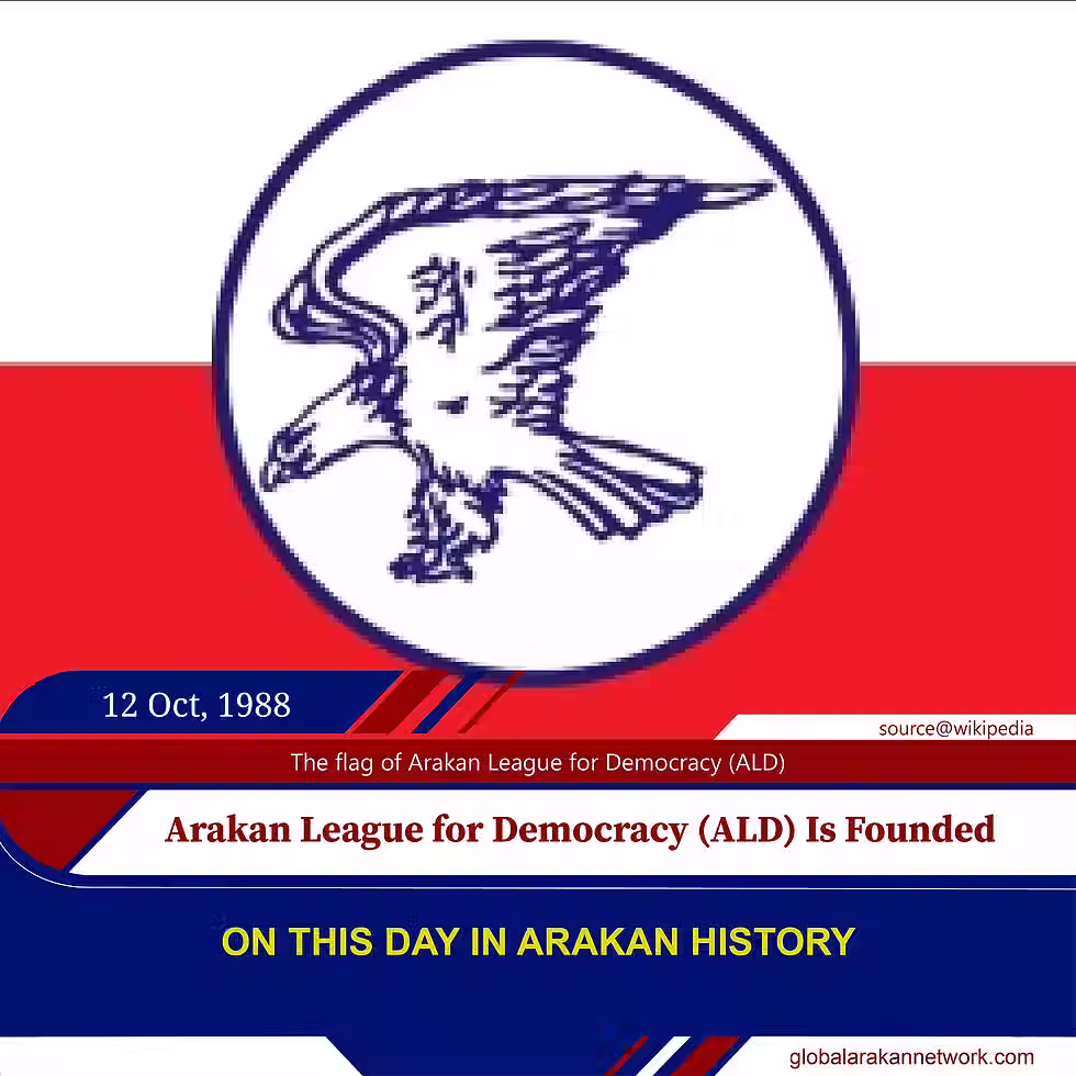 Arakan League for Democracy (ALD) Is Founded