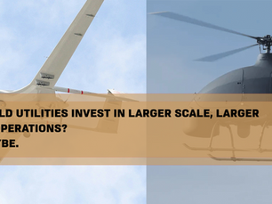 Large UAS for advanced infrastructure operations