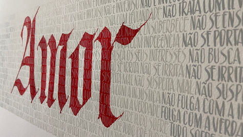 Amor em gótica Textura