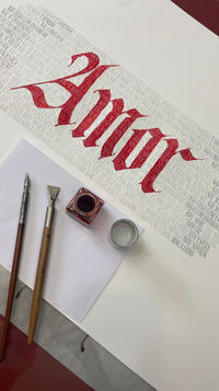 Amor em gótica Textura