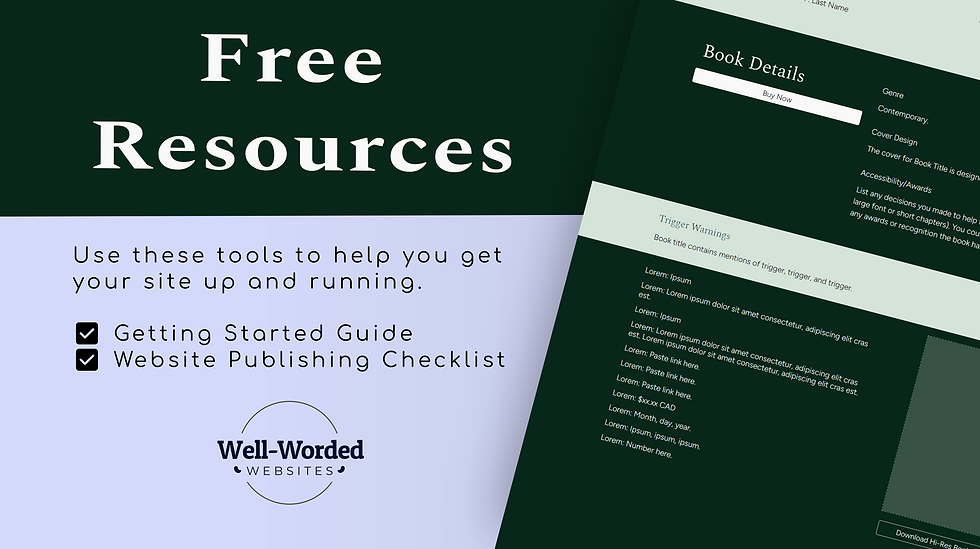 Thumbnail: Debut Author Website Template