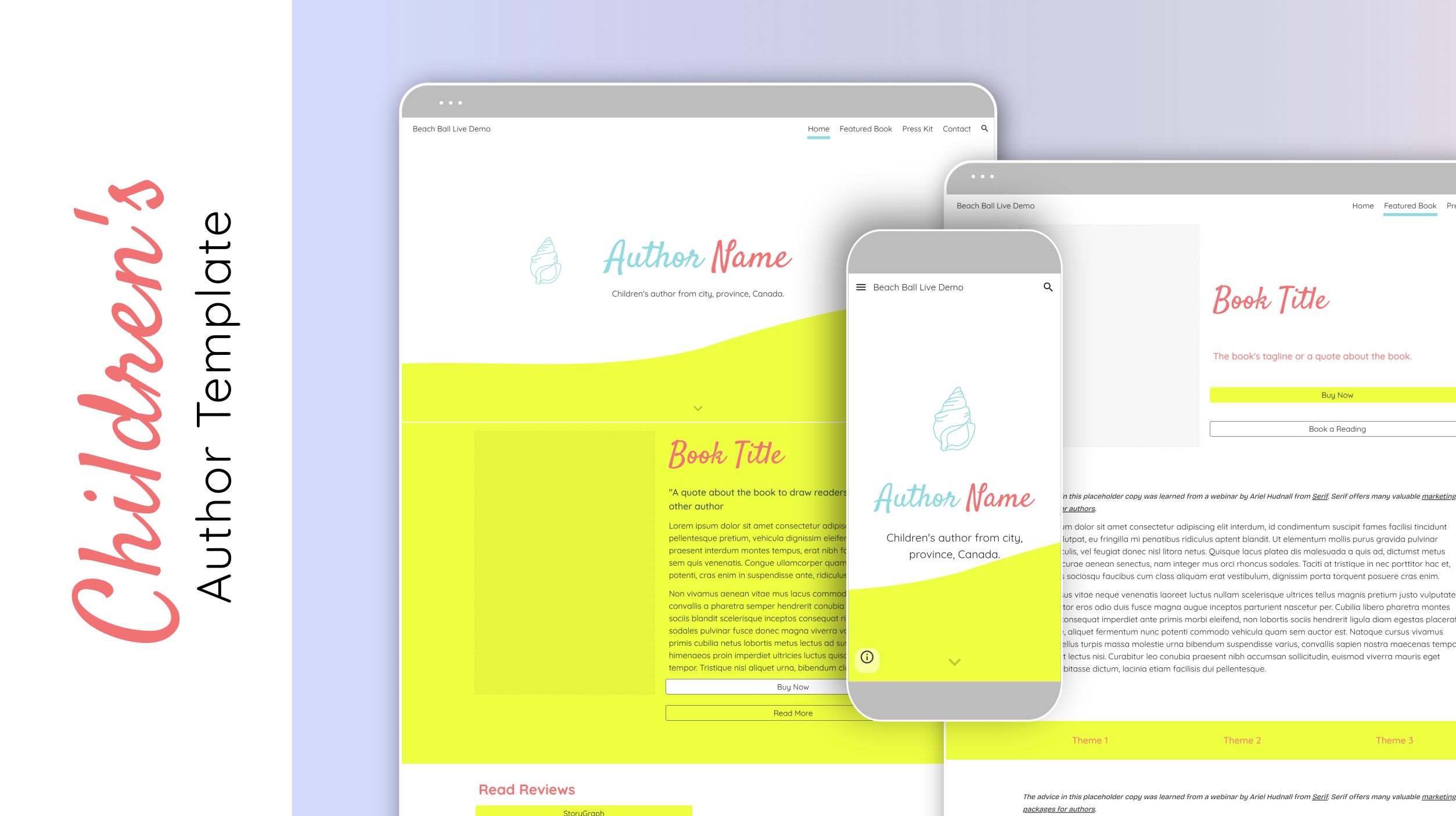 Beach Ball Website Template