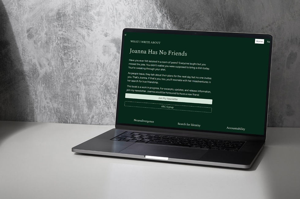 Thumbnail: Pre-Published Author Website Template