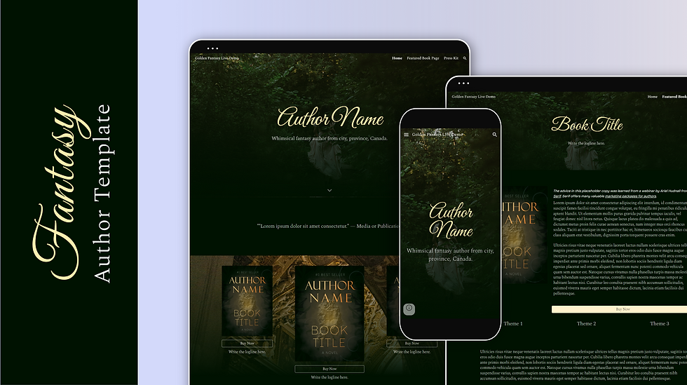 Thumbnail: Golden Fantasy Website Template