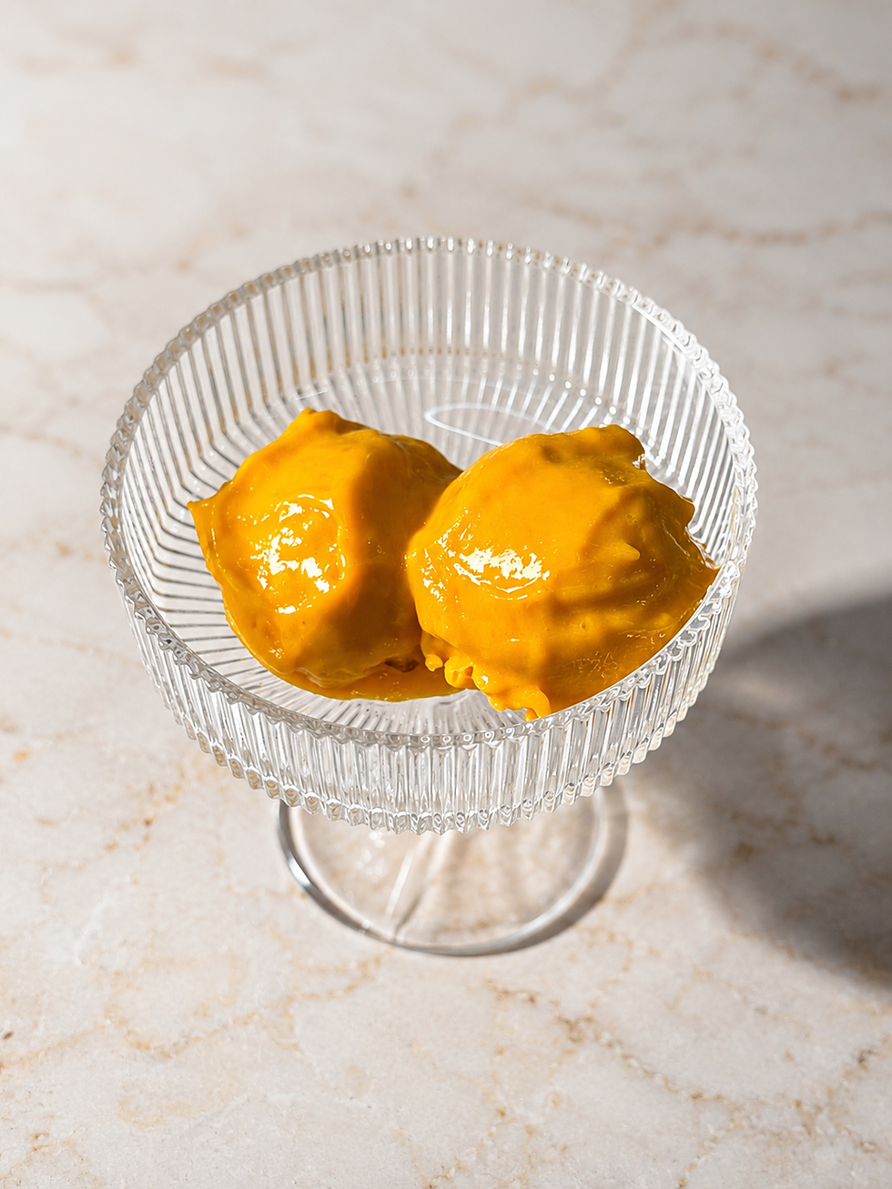 mango and coconut sorbet