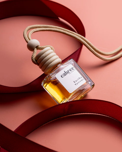 cahree wellness earthy vetiver car perfume