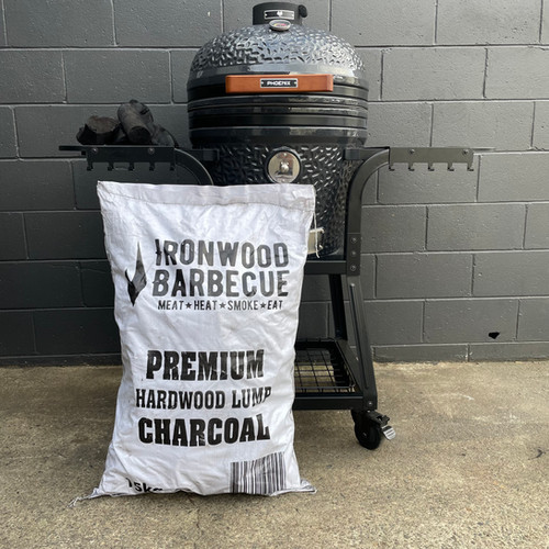 Ironwood Barbecue Premium Hardwood Chunky Lump Charcoal 15kg