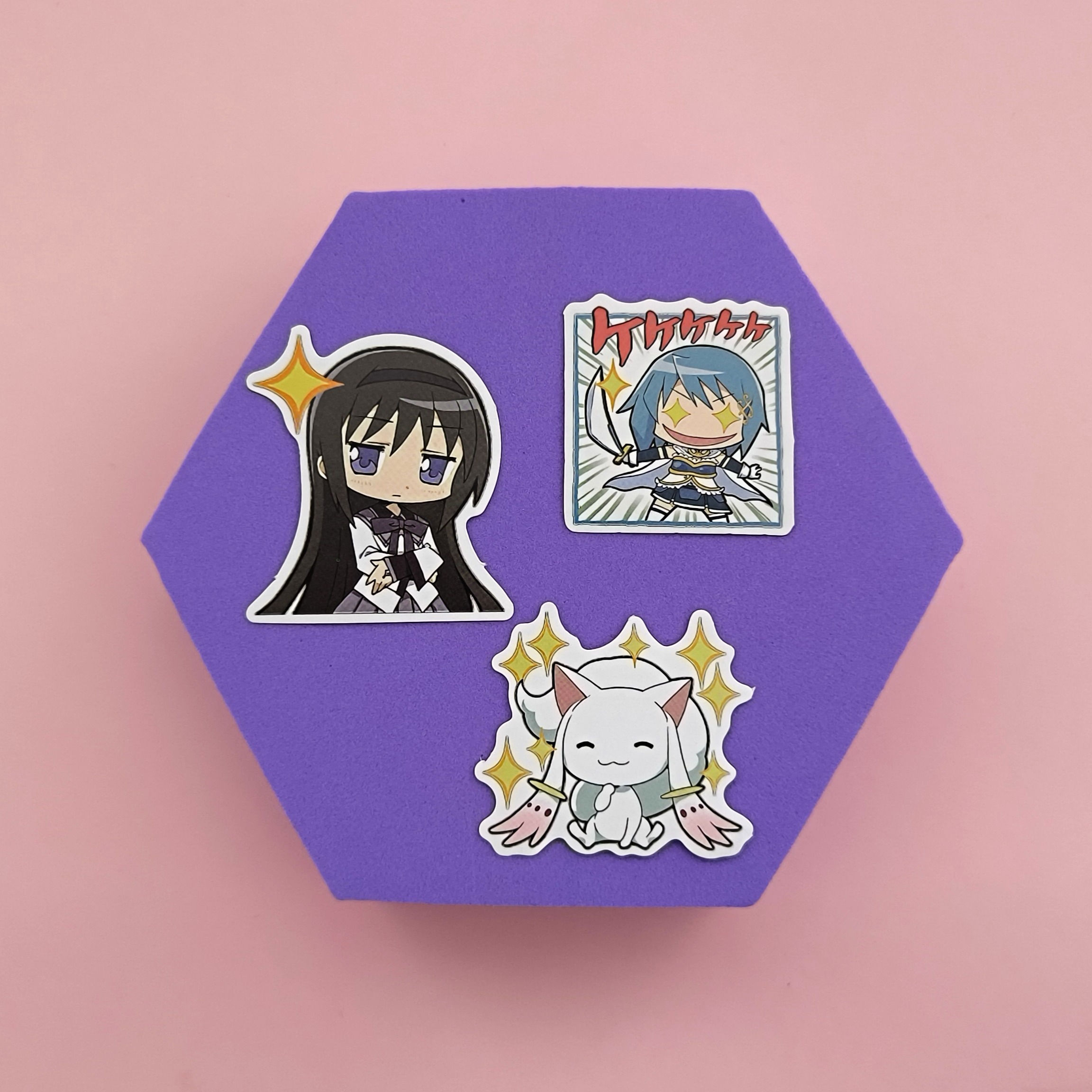 Stickers 3-pack - Madoka Magica Sparkles