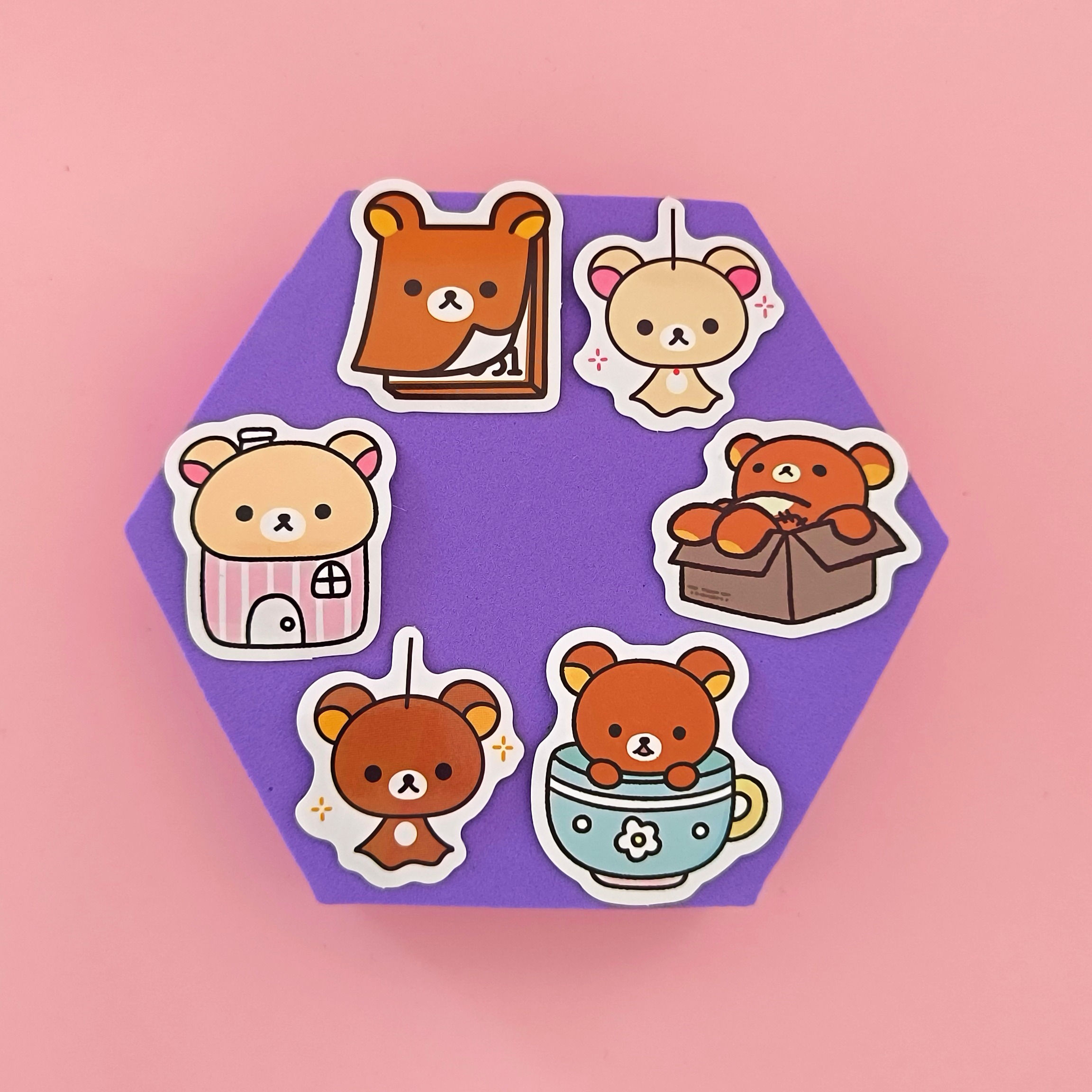 Små stickers 6-pack - Rilakkuma Household Objects