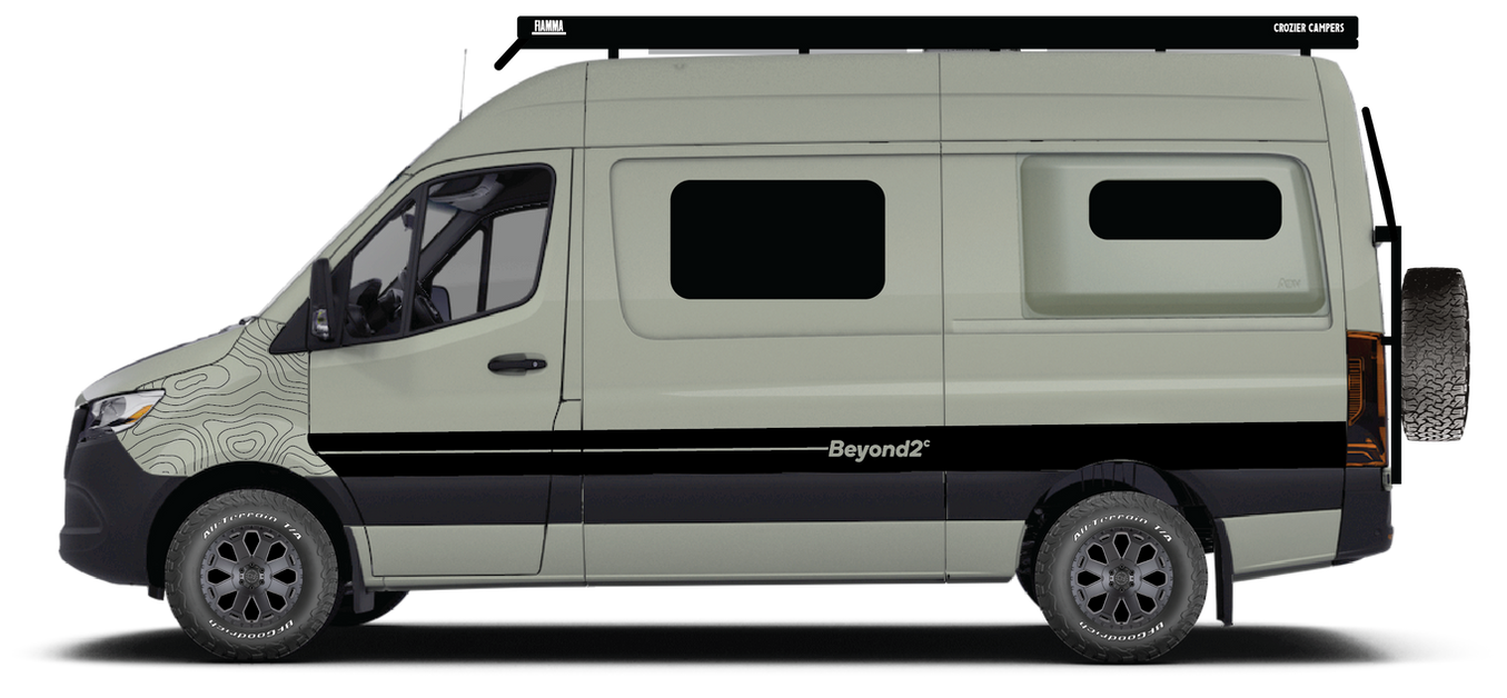 Moss Green Mercedes Sprinter Campervan 4x4 AWD