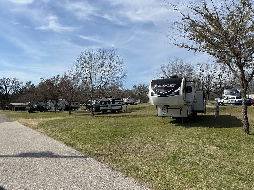 RV Park sites with RVs and Campers