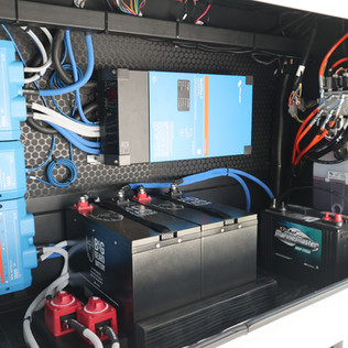 Big Beard Battery, Victron inverter, lithium batteries, RV power system