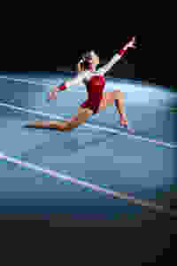 Gymnast in a leotard