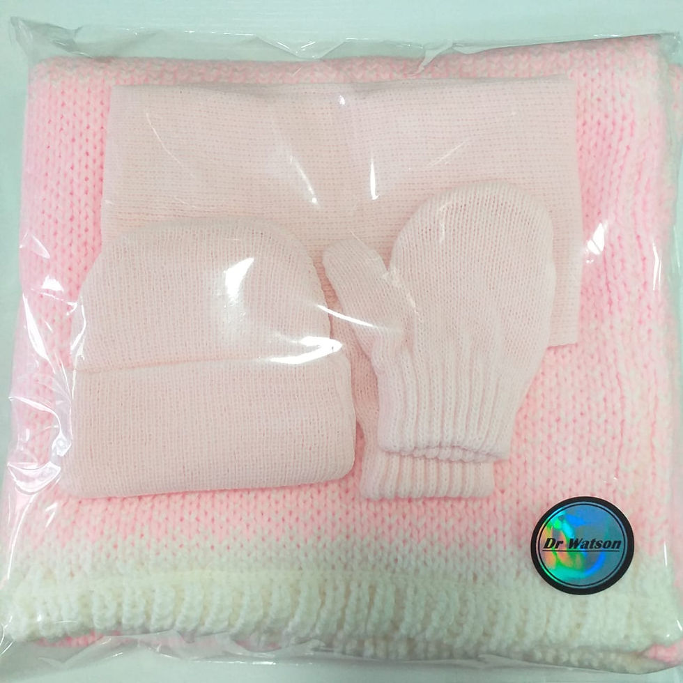 Miniatura: SET DE BEBE (MANTA,BUFANDA,GORRITO Y MANOPLAS)