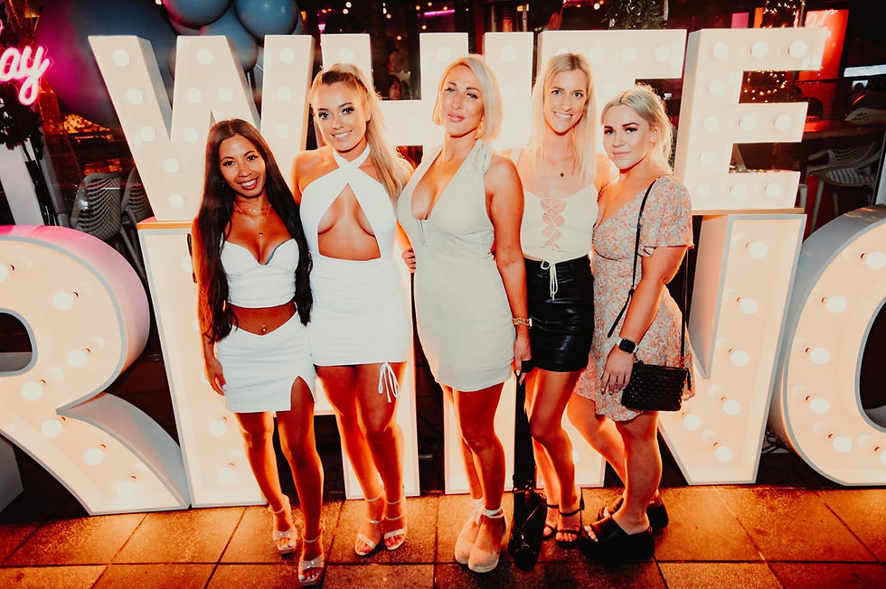 WHITE RHINO Restaurant Launch Party (60cm & 1.2m light up letters)