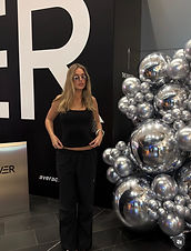 Highpoint shopping center Aver store launch Melbourne_Big shiny orb balls silver.jpg
