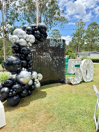 Photo backdrop with balloons for birthday_Big Light Letters Brisbane.jpg