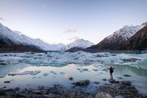 New Zealand Southern Alps Lake