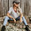 Thumbnail: I stole my boyfriends t-shirt, heather gray with crimson trim