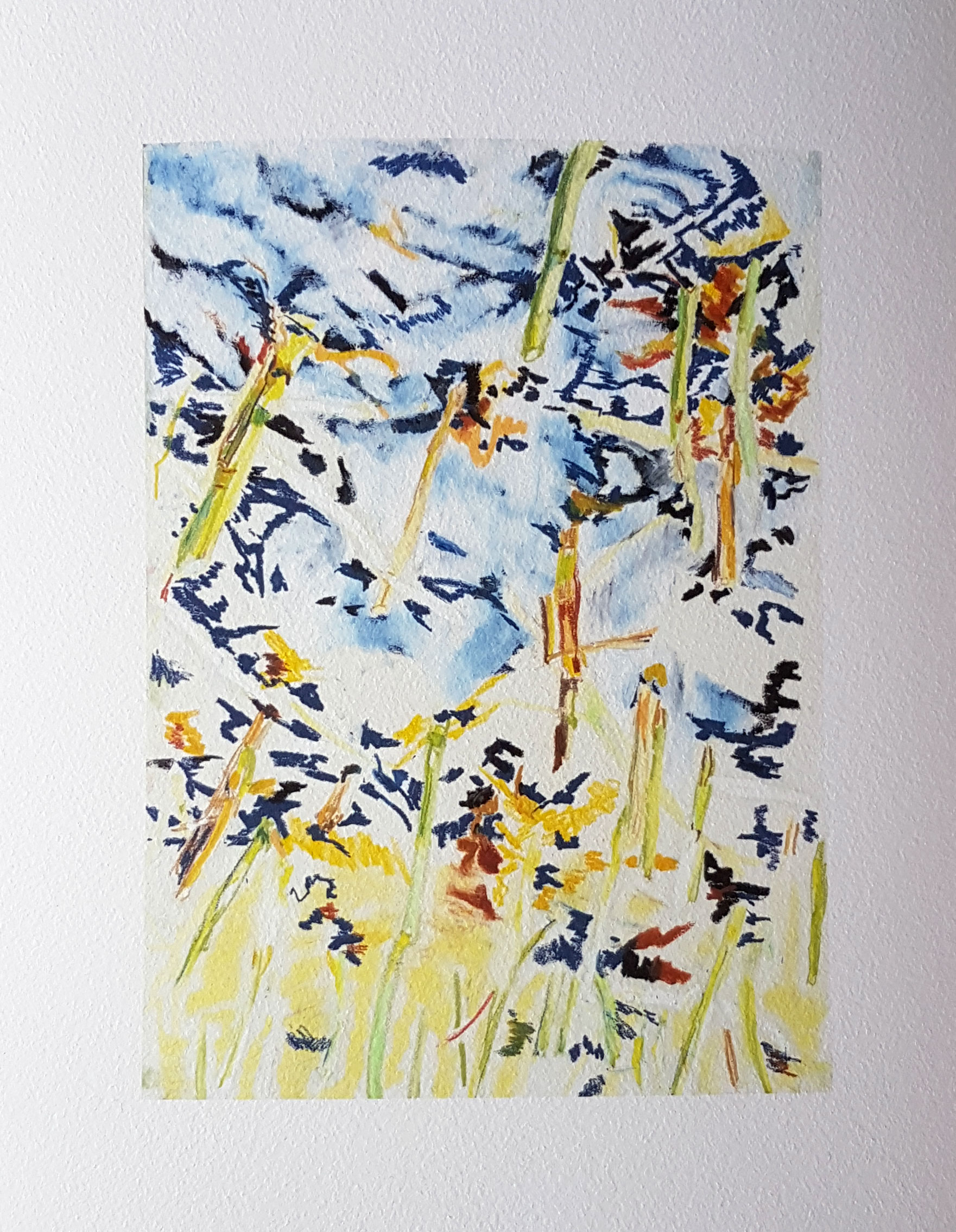 ”Efter raps” - oliepastel.
