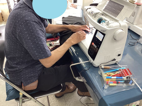 着物リメイク　シャツ作り