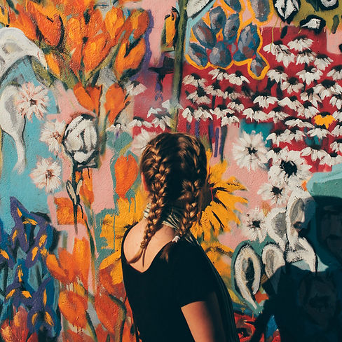 Braided Girl and Graffiti