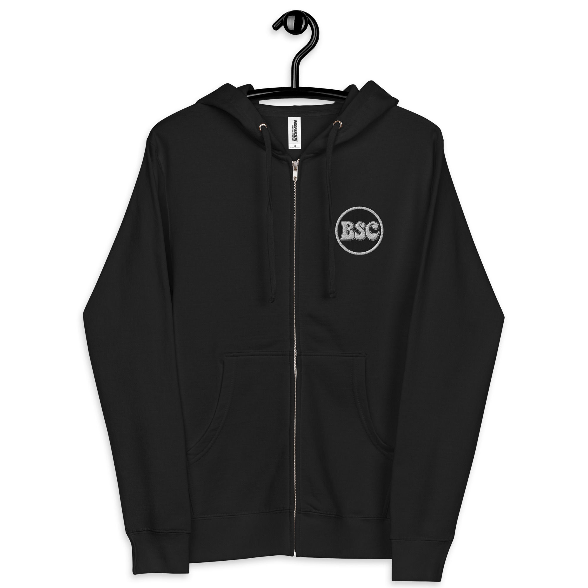 zip up hoodie double label bsc