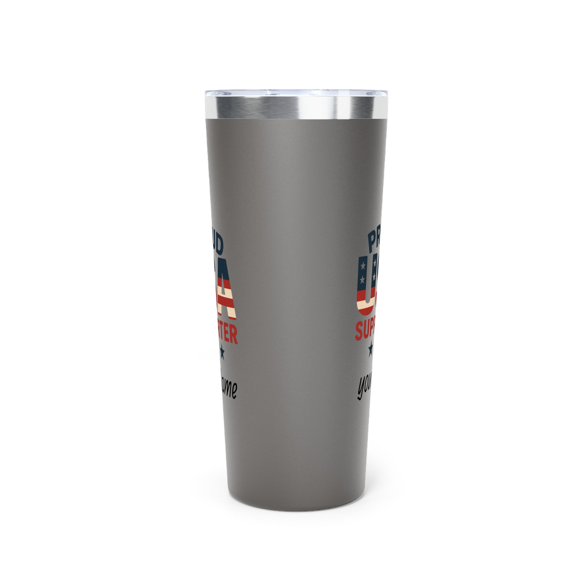Proud American Patriot USA Flag Tumbler 22oz Personalized Custom Celebration
