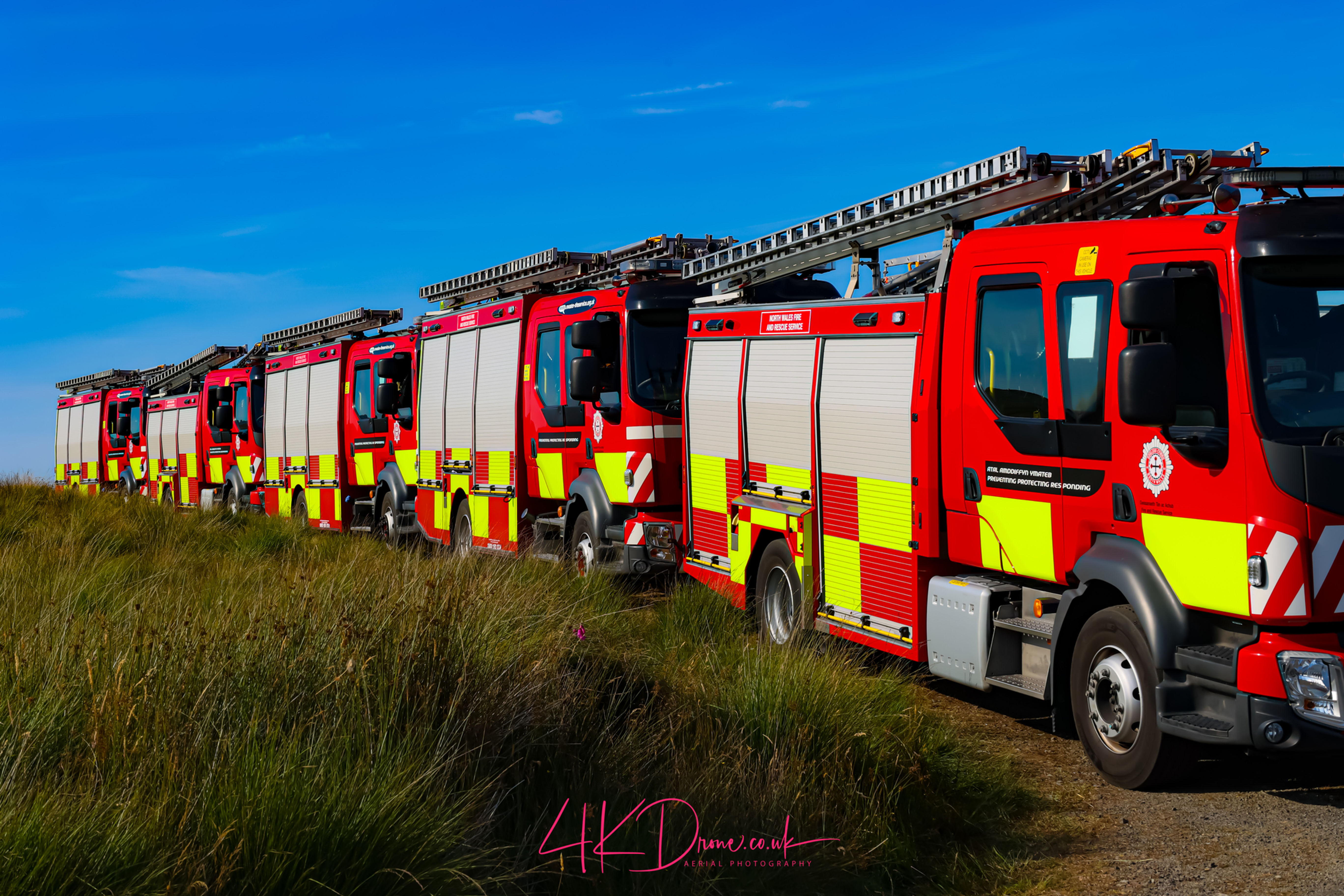 Fire and Rescue Services Rhinogydd wildfires, July 2026