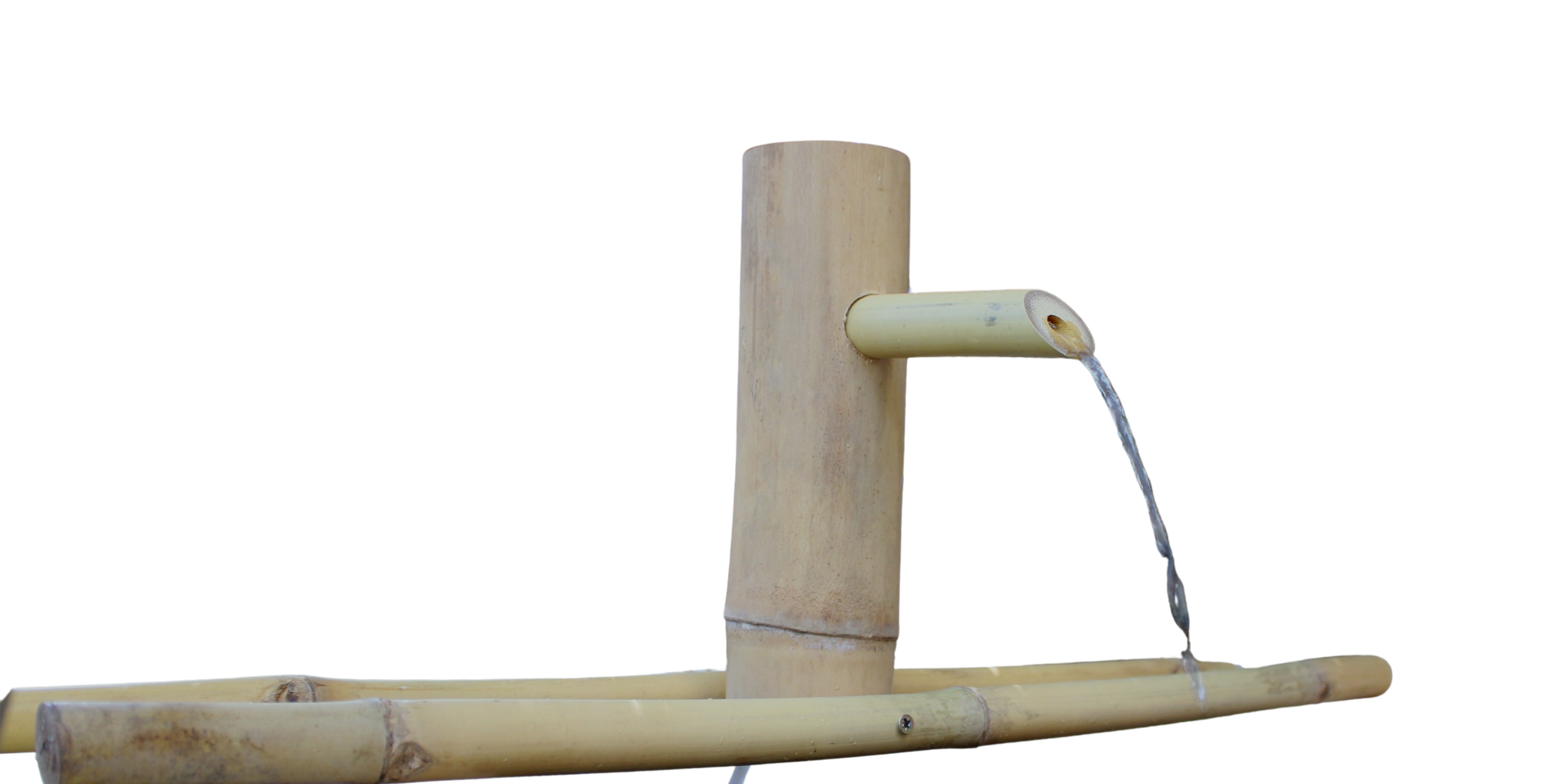 מזרקת זן במבוק בעבודת יד