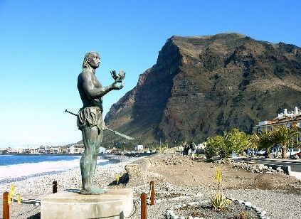 Estatua de Hautacuperche, en Valle Gran Rey, La Gomera