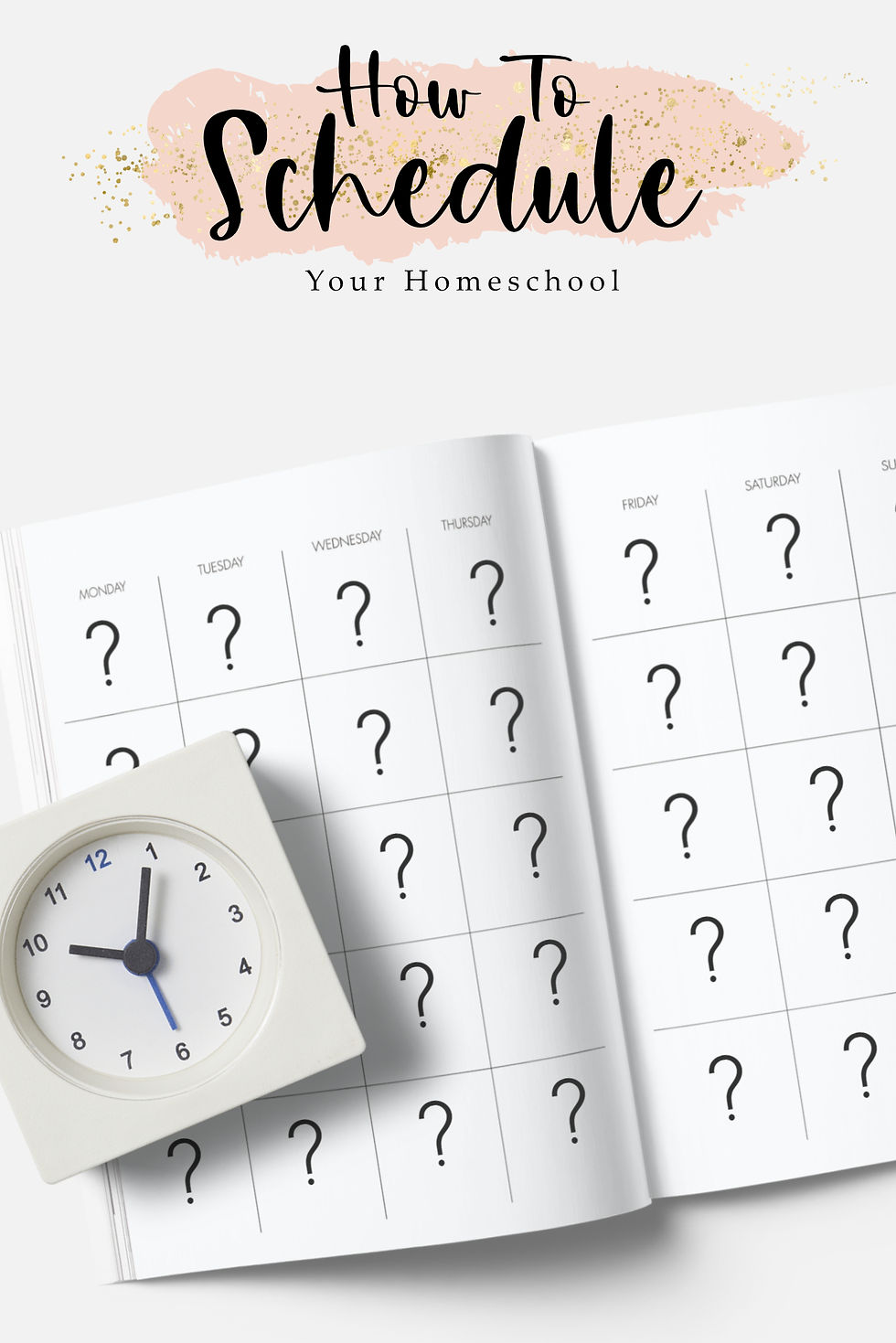 How to schedule your homeschool