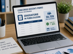 Concorso docenti PNRR3 scuola secondaria, graduatorie in pubblicazione: 30.759 posti e idonei fino al 30% con validità triennale (in aggiornamento)