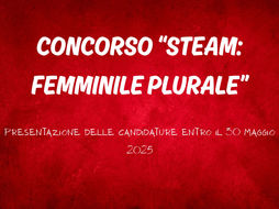 Concorso “STEAM: femminile plurale”, modalità e termini di presentazione delle domande sulla Piattaforma PIMER